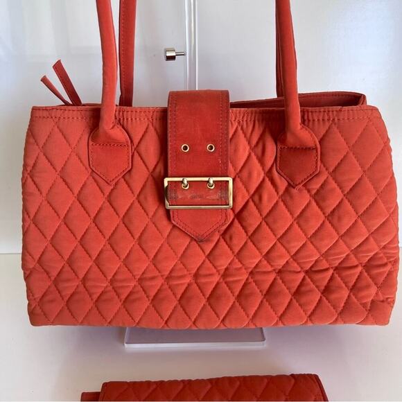 Vera Bradley Satchel Buckle with wallet in Spice - Picture 2 of 12